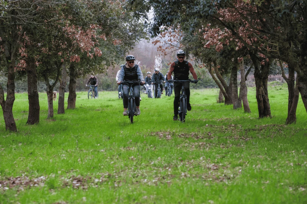 sortie en velo dans le domaine de la gayolle